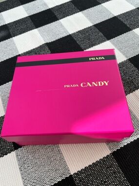 Prada Hot Pink Storage Box with Gold Logo